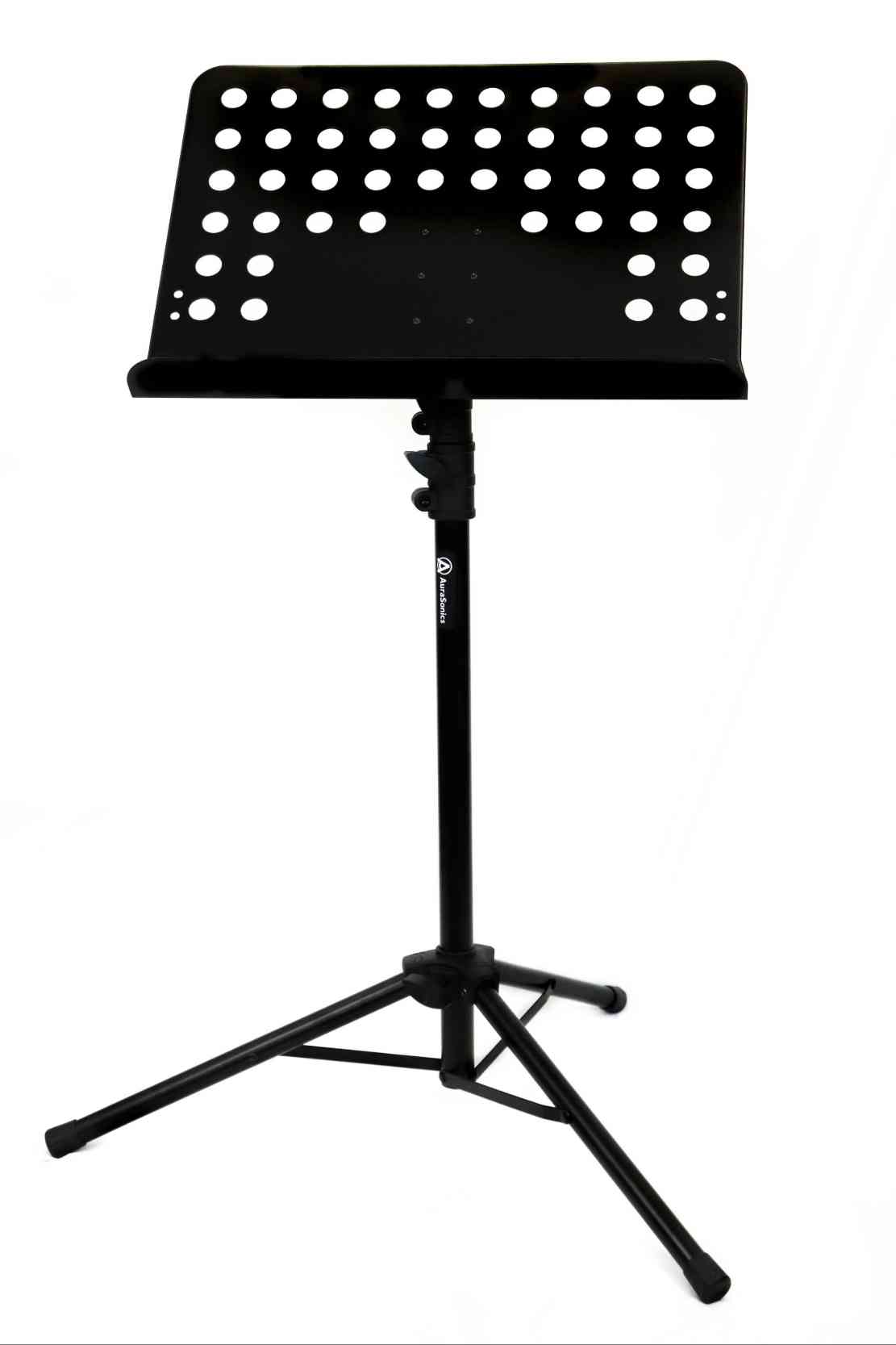 AuraSonics MSS22 профессиональный оркестровый пюпитр на треноге, 48x35см, высота 0.8-1.8м, сталь