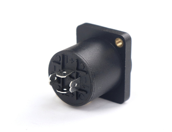 AuraSonics SC4FT панельный разъем 4-контактный спикон female, крепление на резьбе М3