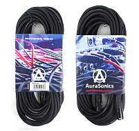 AuraSonics XMXF-15B кабель микрофонный XLR(F)-XLR(M), 15м, 24AWG, 0.23мм², черный