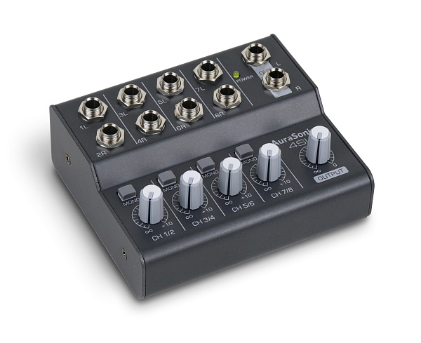 AuraSonics 4SUM 4-х канальный микшер-сумматор линейного стереосигнала, функция MONO, балансные входы
