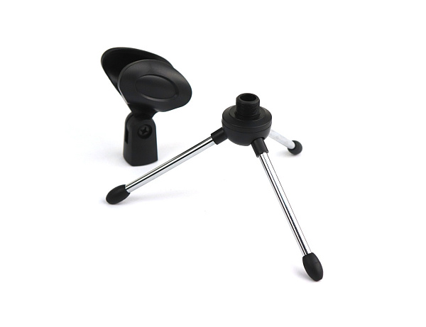 AuraSonics MS4 настольная мини микрофонная стойка на треноге, высота 15см, сталь