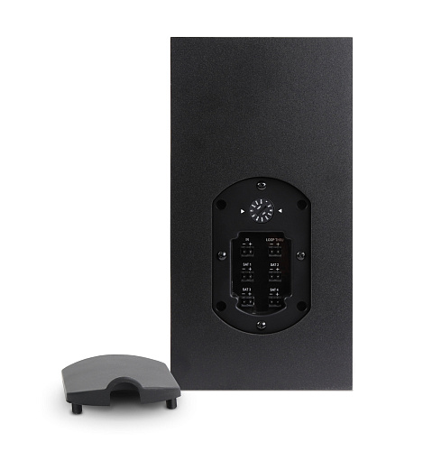 AuraSonics QUADRATE-BK комплект настенный сабвуфер 6,5" и 4 сателлита 3", встроенный кроссовер