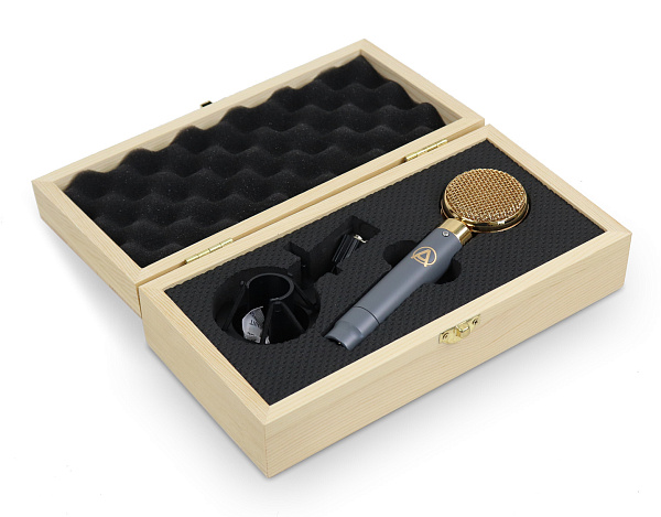 AuraSonics LENS32 студийный микрофон, капсюль 32 мм, 20Гц-20кГц,128дБ SPL, держатель "паук"