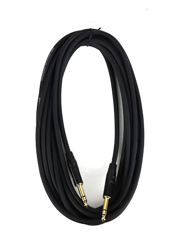 AuraSonics J63J63TRSG-6BK балансный кабель Jack TRS 6.3мм - Jack TRS 6.3мм, 6м, позолоченные разъёмы