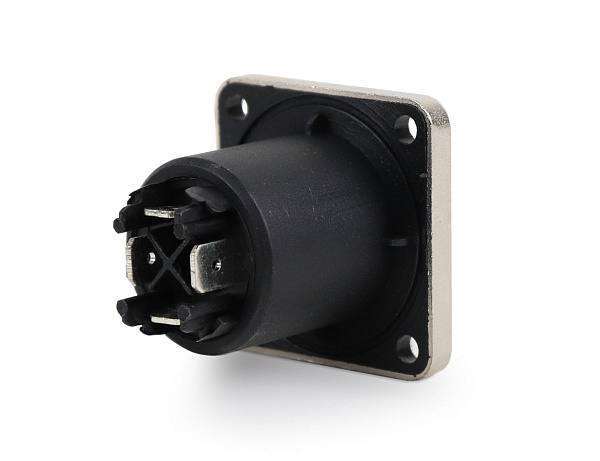 AuraSonics SCM4F панельный разъем 4-контактный спикон female, металлический корпус