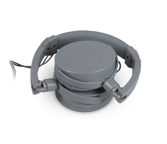 AuraSonics FINE F202GY наушники проводные, складные, закрытые с микрофоном, cерый цвет