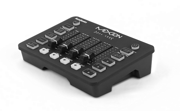 AuraSonics MIXION USB-аудиоинтерфейс, микшер, для геймеров и стримеров, 4 фейдера, кнопки MUTE, эффе