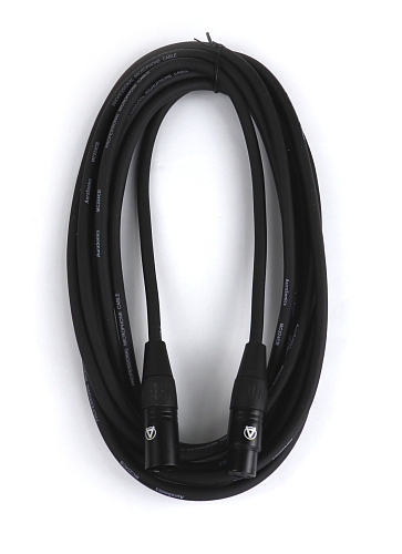 AuraSonics XMXF-5B кабель микрофонный XLR(F)-XLR(M), 5м, 24AWG, 0.23мм², черный