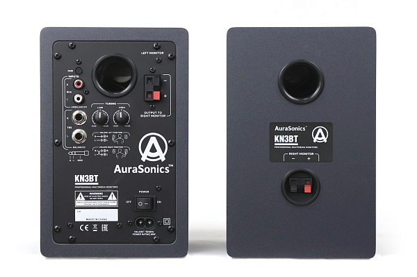AuraSonics KN3BT активные мультимедиа-мониторы (пара) НЧ3,5"+ВЧ1" 2x30Вт 80-20000Гц 100дБ(пик), Blue