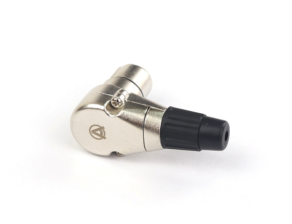 AuraSonics X3FR кабельный разъем угловой 3-контактный XLR female, посеребренные контакты, никель