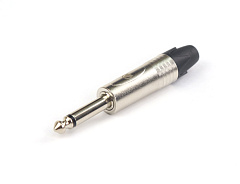 AuraSonics JMN2 кабельный разъем Jack 6,3мм TS (моно) штекер, никель, до 50 В