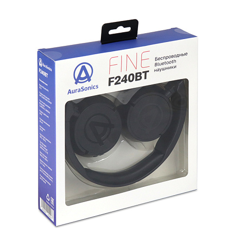 AuraSonics FINE F240BT наушники c Bluetooth V5.3, накладные, складная конструкция, гарнитура