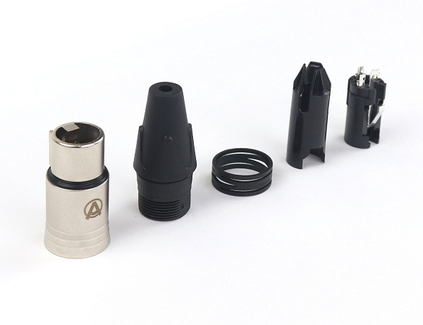 AuraSonics XN3F кабельный разъем 3-контактный XLR female, посеребренные контакты, никель