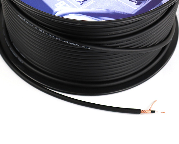 AuraSonics IC124CB инструментальный кабель Ø6мм, 24AWG, 0.22мм², черный, бухта 100м