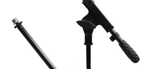 AuraSonics MS1LT низкая микрофонная стойка "журавль", телескопическая стрела, высота 0.5-0.7м, сталь