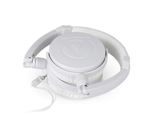 AuraSonics FINE F202WH наушники проводные, складные, закрытые с микрофоном, белый цвет