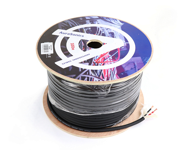 AuraSonics SC225C акустический кабель 2x2,5мм²,13 AWG, Ø9мм ,бескислородная медь (OFC), бухта 100м